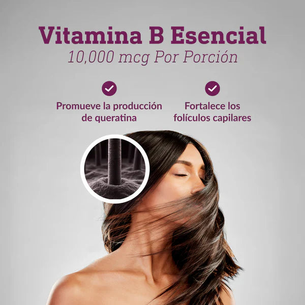 HairGrowth™ Vitaminas Para Crecimiento Capilar |ORIGINAL| Sin azucar | Ten un cabello de ensueño✨