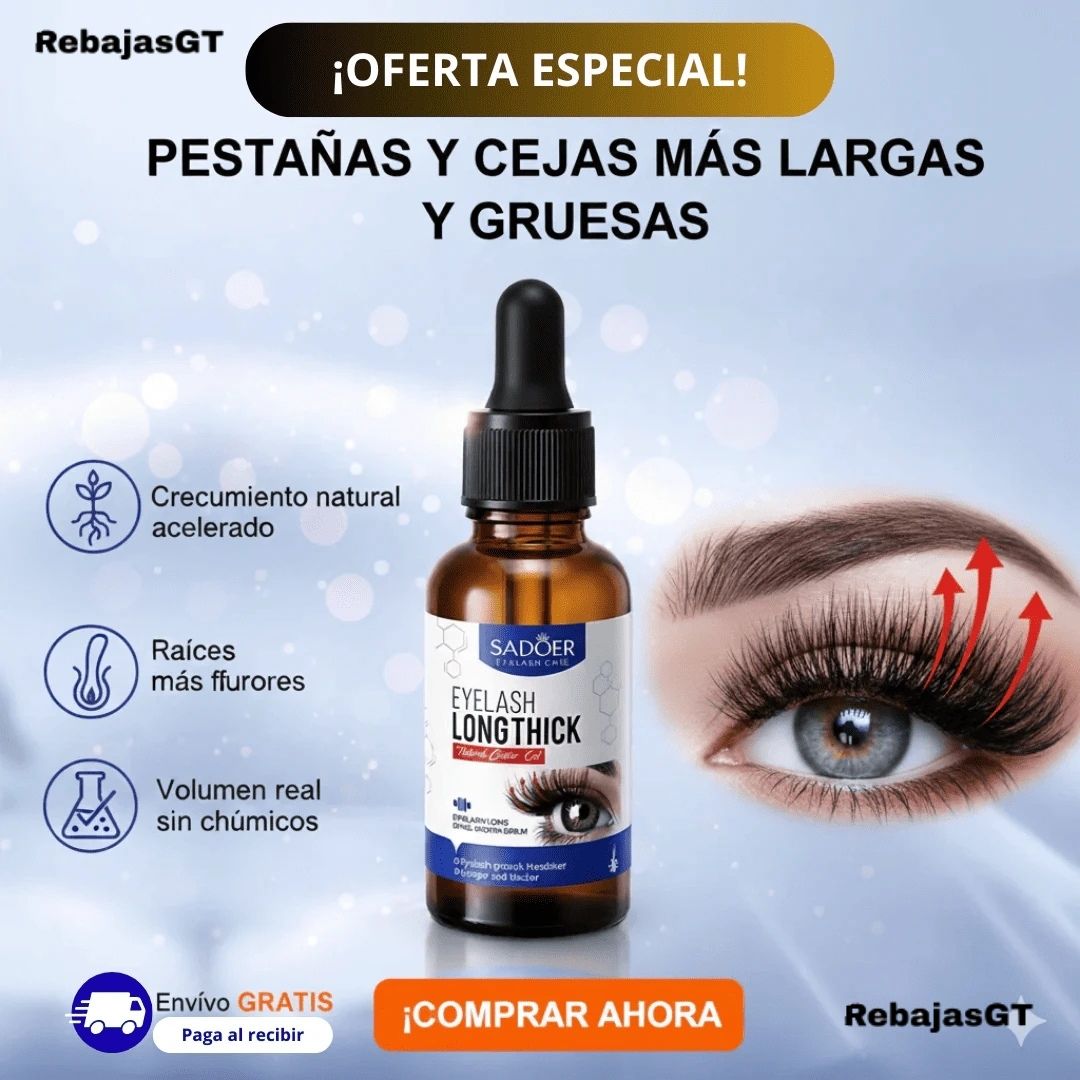 Sérum para crecimiento de pestañas y cejas Sadoer Eyelash Care ® EL ORIGINAL