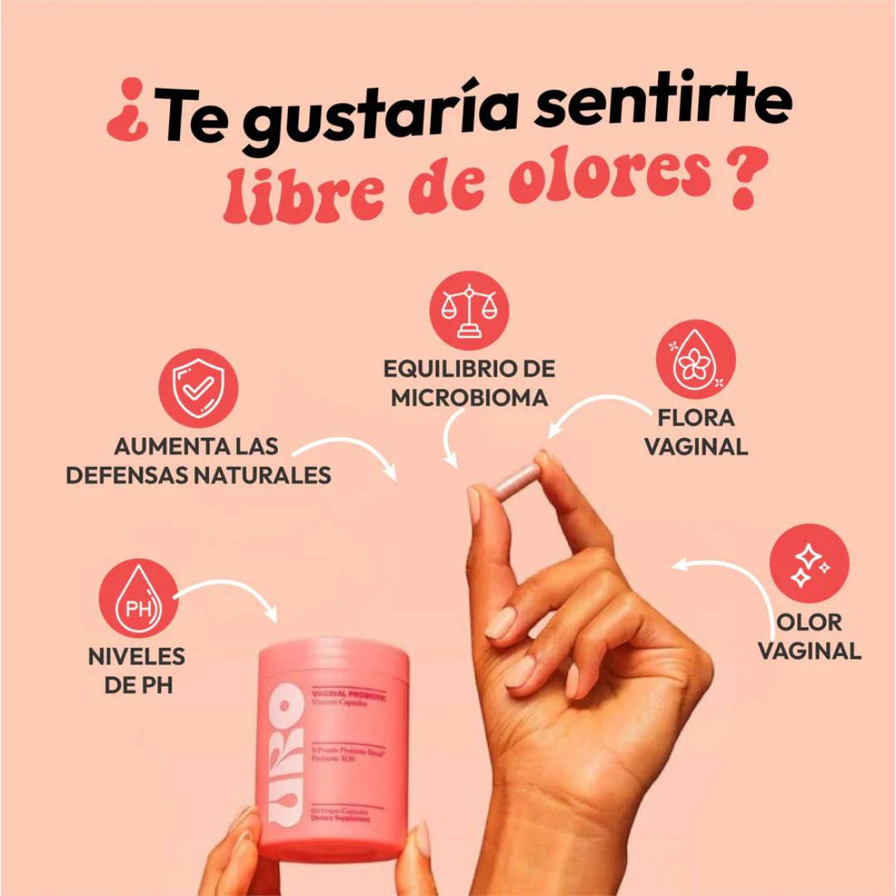 🌸URO® PROBIOTICO VAGINAL- Cuida tu Zona intíma de forma natural🌱.