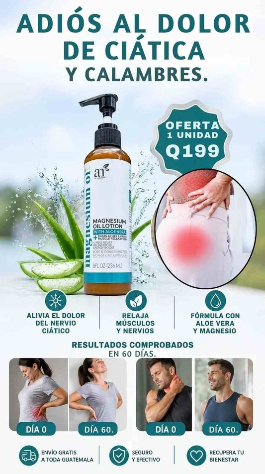 Crema Magnesio - Elimina los dolores del nervio ciático