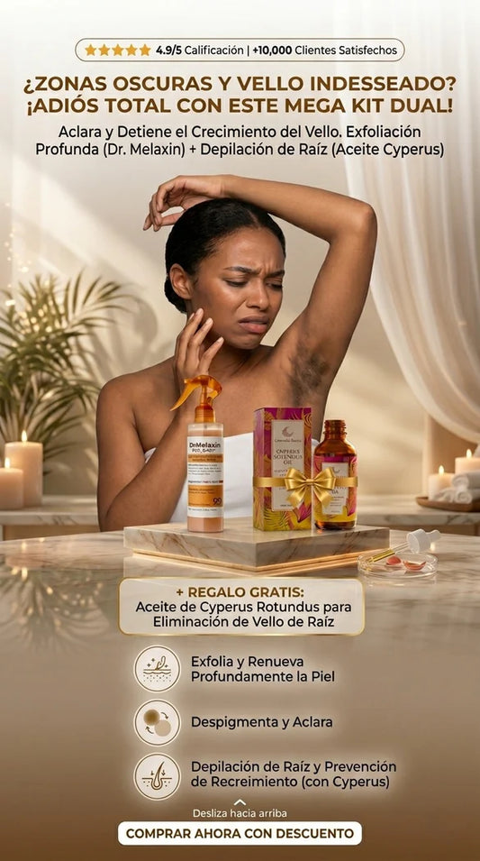 Dr. Melaxin Peel Shot - Exfoliación Profunda -  REGALO Cyperus rotundus oil - Aceite elimina vellos.