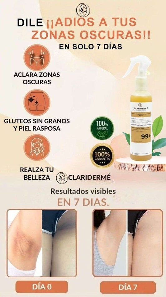 CLARIDERME EXFOLIANTE - ELIMINA TUS ZONAS NEGRAS EN 7 DÍAS...