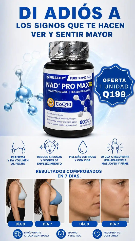 PRO MAX NAD - EL ORIGINAL - REJUVENECE Y REALZA TU FIGURA