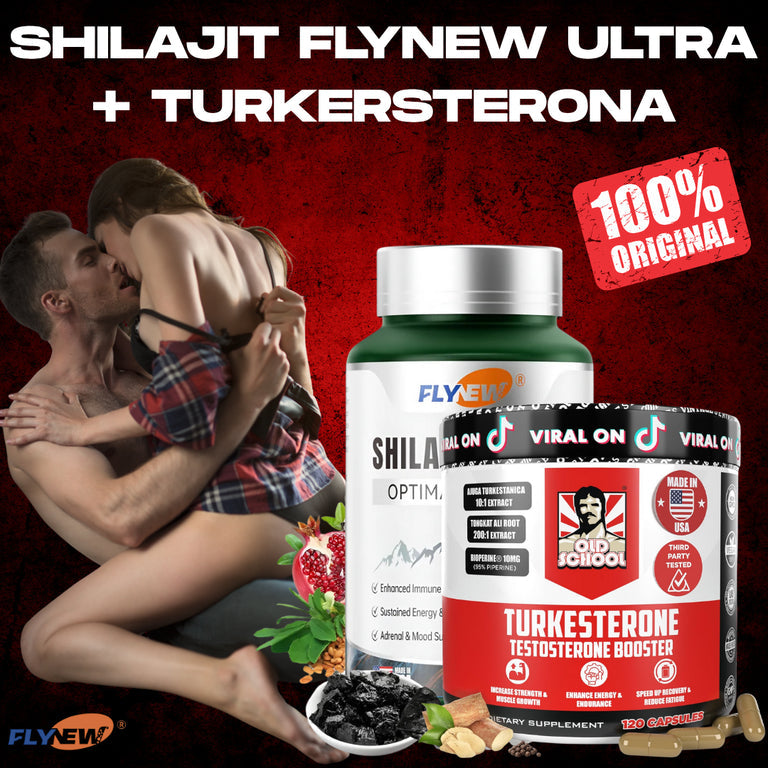 SUPER COMBO SHILAJIT FLYNEW ULTRA + TURKESTERONA (100% ORIGINALES)