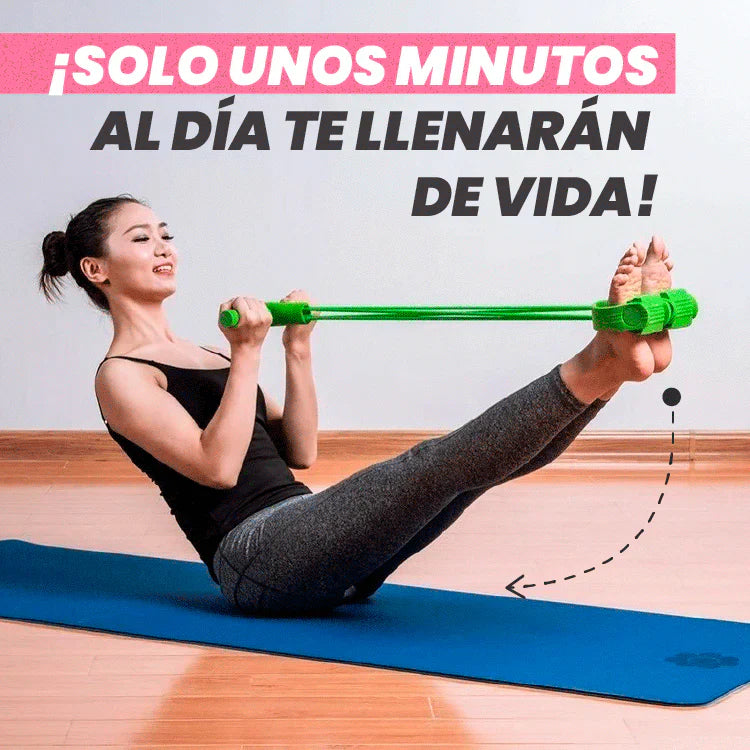 BANDA DE EJERCICIOS CON PEDAL BODYTRIMMER®| MEJORA TU CUERPO DESDE CASA💪
