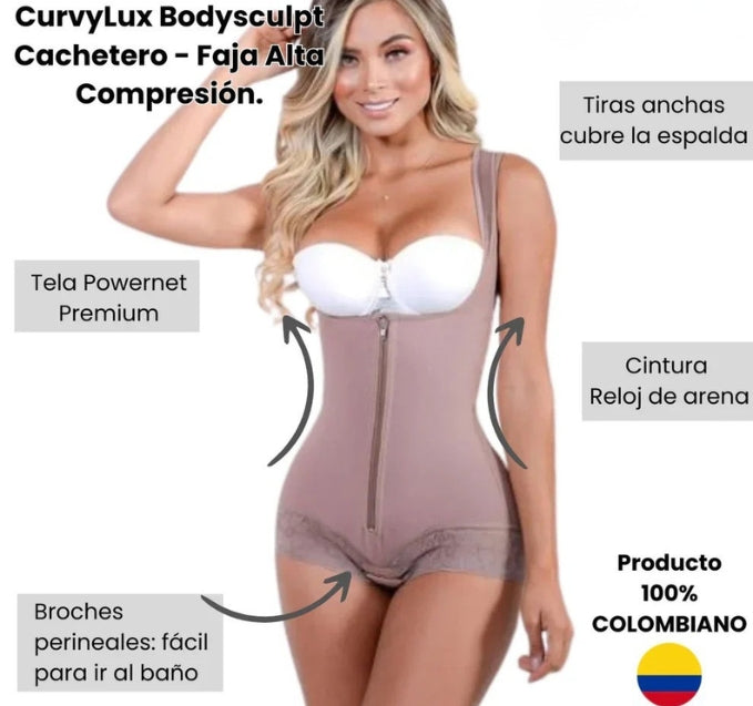 CurvyLux BodySculpt Faja Cachetero - Alta Compresión | Luce una figura de diosa.✨