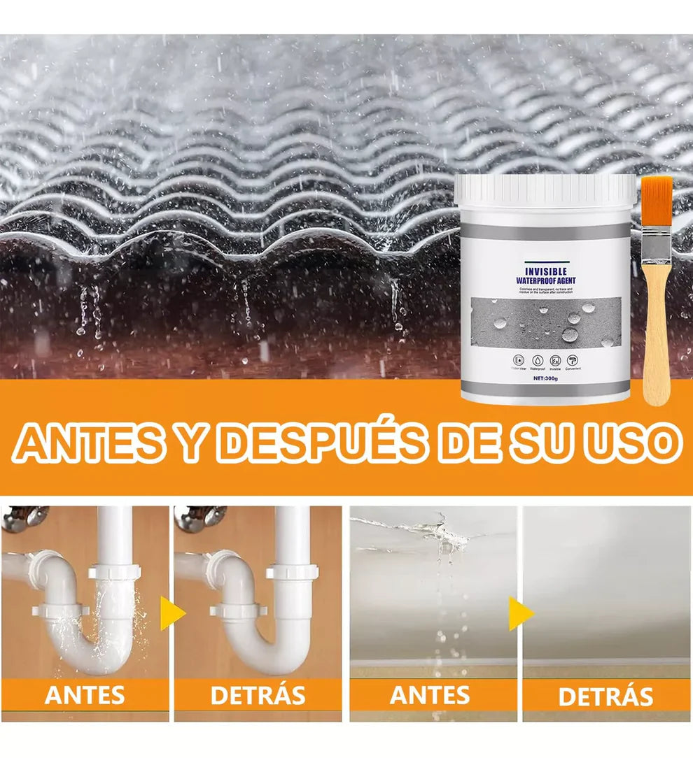Sellador Impermeable Transparente WatterProof®| 🎁Brocha de regalo🎁