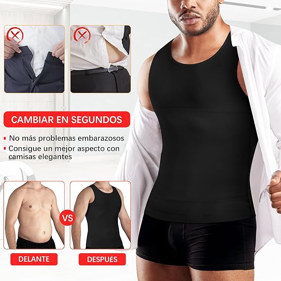 MOLDEAMAN® Form Camiseta de compresión ✨ | Elimina la panza, los pechos caidos al instante