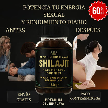Gomas Premium Himalayan Shilajit - Fuerza, Vitalidad y Energía 160G👑