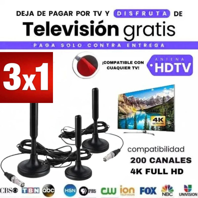 ANTENA TDT | TV DIGITAL ULTRA HD | 1.000 CANALES 🎁Oferta 3x1🎁