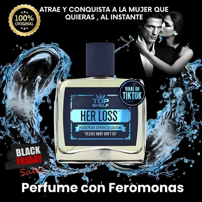 Perfume con Feromonas para Hombres 💎 - HER LOSS® | SE DESEADO POR LAS MUJERES AL INSTANTE