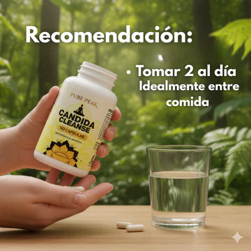 Candida Cleanse – Detox intestinal natural, menos hinchazón, más energía | 100% natural.🌱