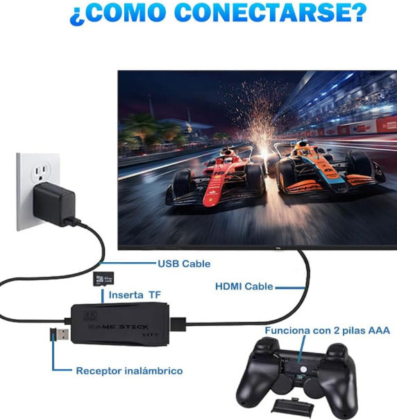 CONSOLA GAMER RETRO GAME-STICK™ | +20,000 JUEGOS GRATIS🎮