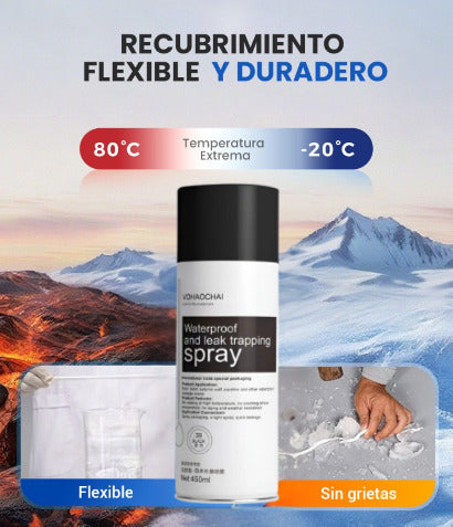 Spray sellador impermeable reparador de fugas WATERPROOF®