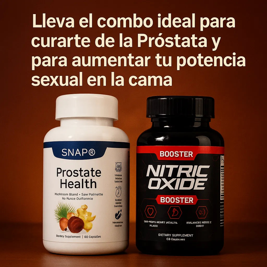 COMBO PROSTATA+NITRIC-ELIMINA PROSTATITIS PREVIENE EL CANCER Y AUMENTA TU POTENCIA SEXUAL - EL ORIGINAL