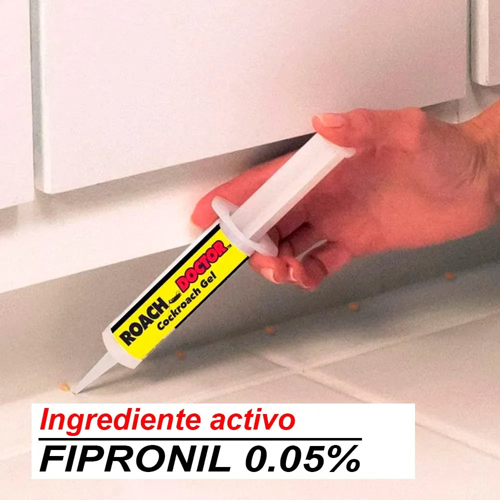 Roach®DoctorGel®  GEL ANTIPLAGA MATACUCARACHAS CON APLICADOR DE JERINGA 🎁Oferta 2x1🎁