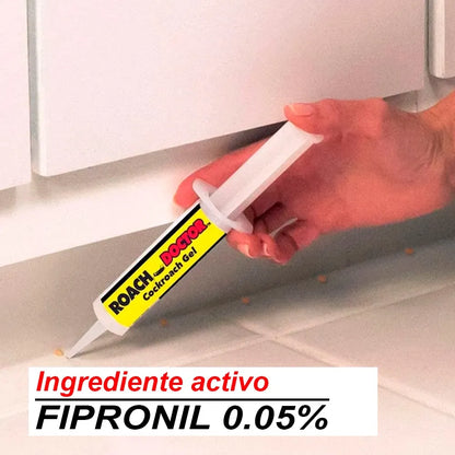 Roach®DoctorGel®  GEL ANTIPLAGA MATACUCARACHAS CON APLICADOR DE JERINGA 🎁Oferta 2x1🎁