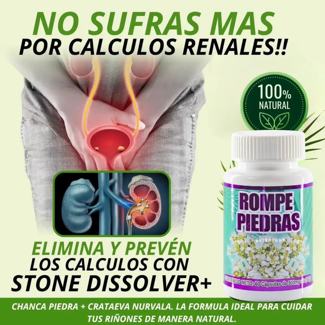 STONE DISSOLVER PLUS ® - SOLUCION NATURAL CONTRA LOS CALCULOS RENALES🌱