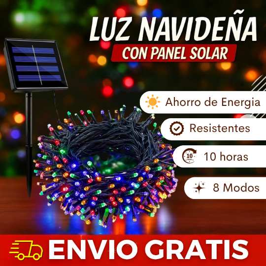 Luces Navideñas con Panel solar | Dale un aspecto magico a tu hogar sin gastar ni un solo "Q"