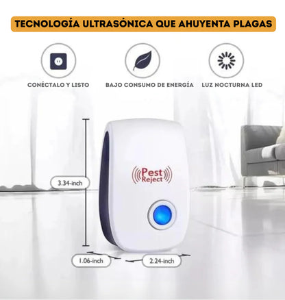 REPELENTE ULTRASÓNICOS EXTERMINADOR DE PLAGAS ELÉCTRICO | Repele eficazmente🚨