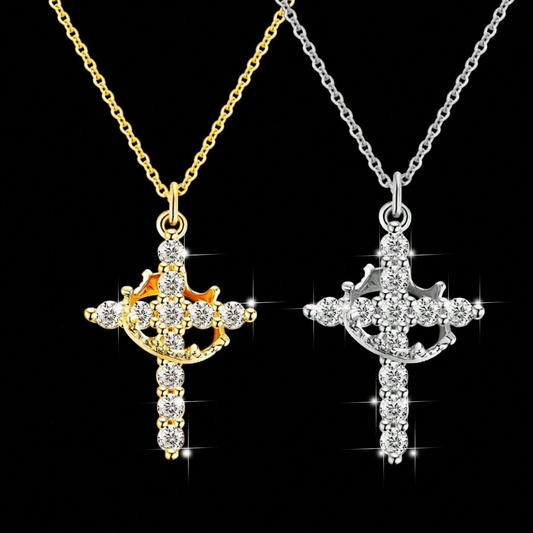 Collar Hija del Rey – Cruz Coronada.
