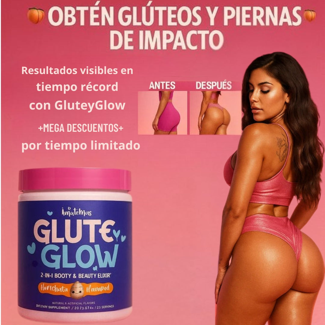 CREATINA GLUTEYGLOW 2 BENEFICIOS EN 1 - GLUTEOS NATURALES🍑✨ ¡MEGA OFERTA!