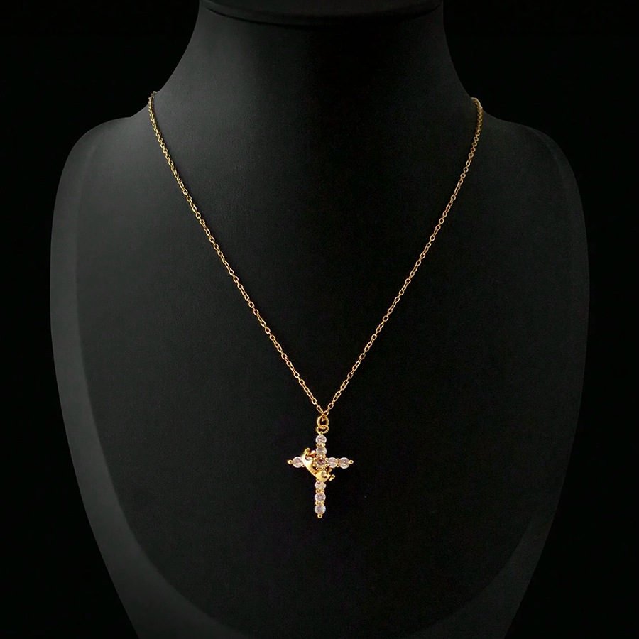 Collar Hija del Rey – Cruz Coronada.
