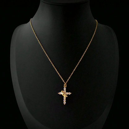Collar Hija del Rey – Cruz Coronada.