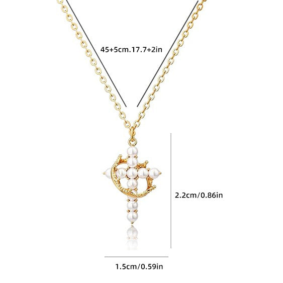 Collar Hija del Rey – Cruz Coronada.