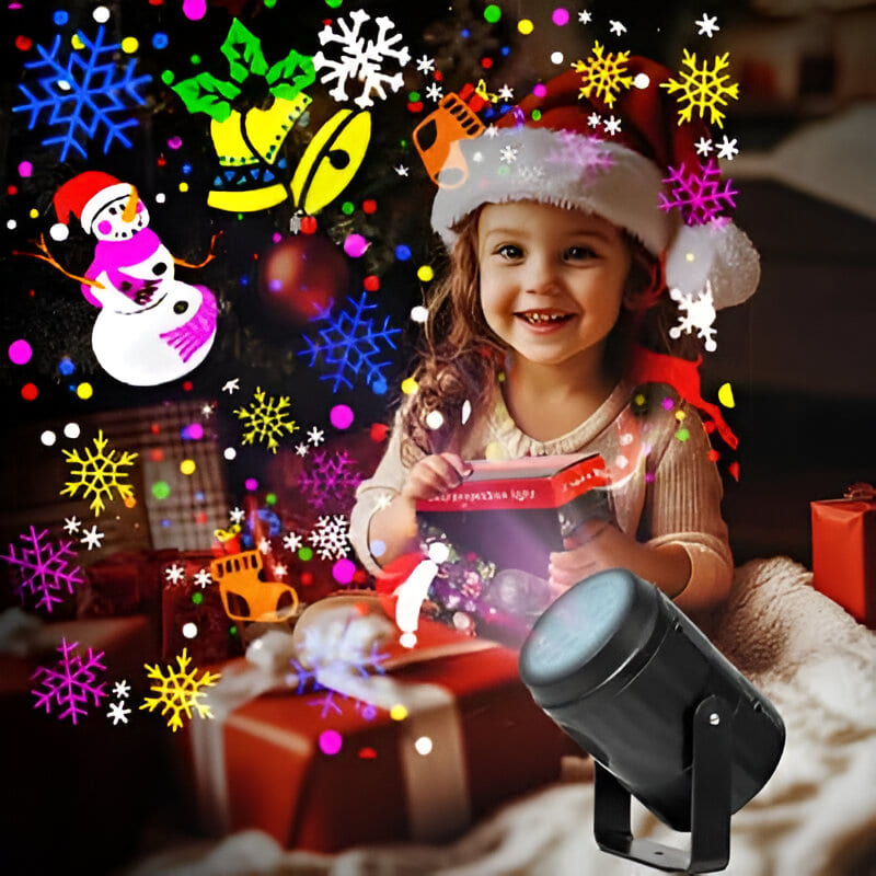 Proyector Navideño StarShow™ 16 Figuras 3D – Magia en tu hogar 🎄🎇