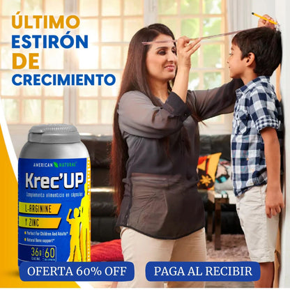 Krec'UP®  Potenciador de crecimiento de forma natural.🌱| Crece como no te imaginarías.🧍