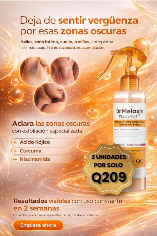 Dr. melaxin, despigmentante de zonas negras al 2x1