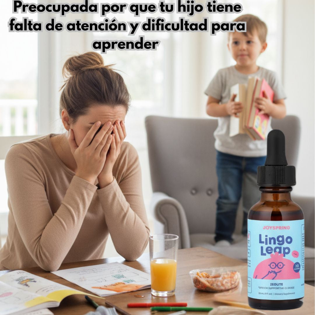 LINGO LEAP®  Gotas potencia el habla y la mente de tus pequeñ@s | INGREDIENTES 100% Naturales🌱
