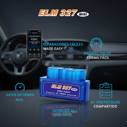 Escáner de Auto ELM 327 MINI® - Diagnóstico al instante 🚗