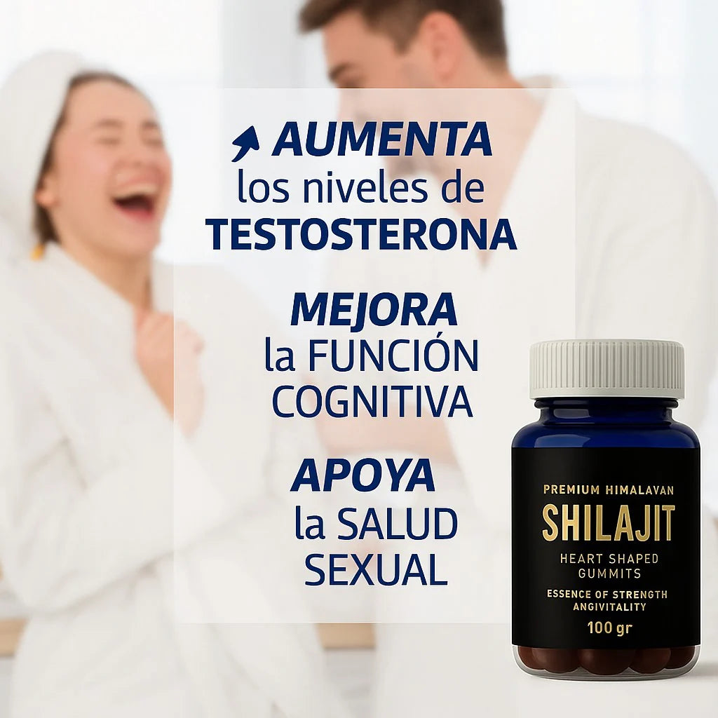 Gomas Premium Himalayan Shilajit - Fuerza, Vitalidad y Energía 160G👑