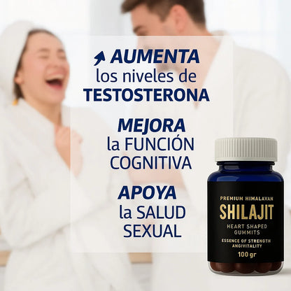 Gomas Premium Himalayan Shilajit - Fuerza, Vitalidad y Energía 160G👑