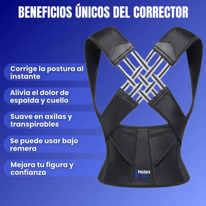 Corrector de Postura PostureMAX® | Corrige tu postura fácil y rápidamente. 🎁OFERTA 2X1🎁