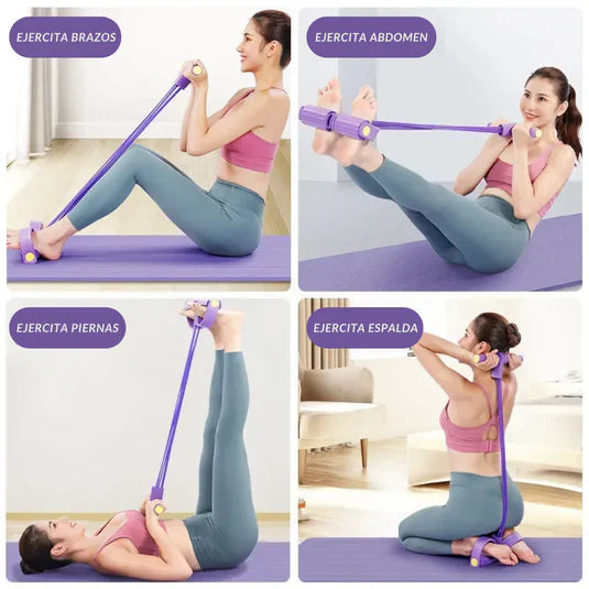 BANDA DE EJERCICIOS CON PEDAL BODYTRIMMER®| MEJORA TU CUERPO DESDE CASA💪