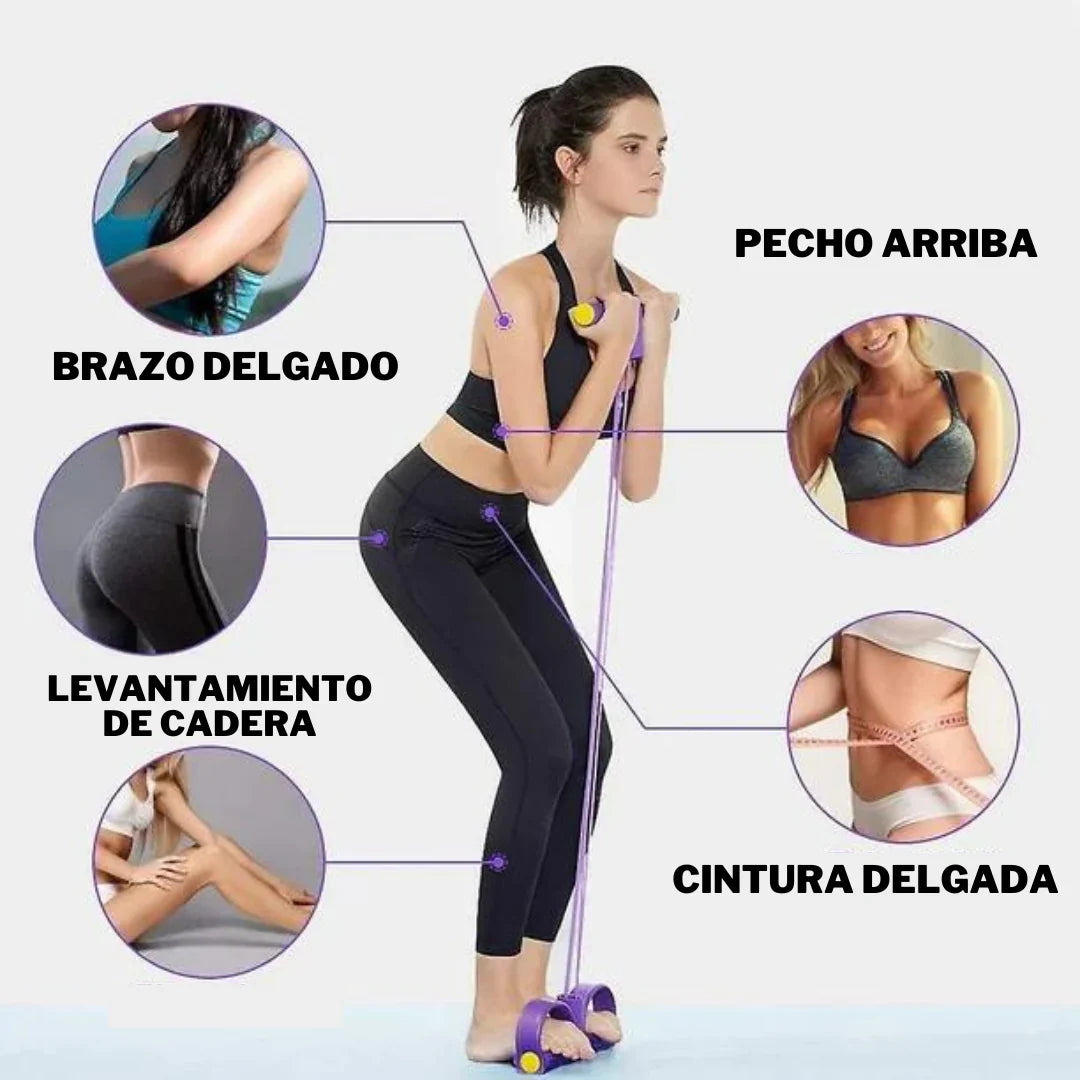 BANDA DE EJERCICIOS CON PEDAL BODYTRIMMER®| MEJORA TU CUERPO DESDE CASA💪