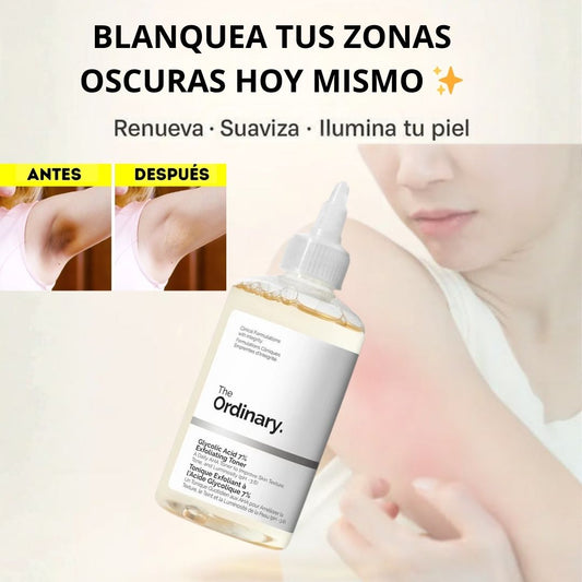 ÁCIDO GLICÓLICO 7% TONING SOLUTION DE THE ORDINARY®  – BLANQUEA TUS ZONAS OSCURAS