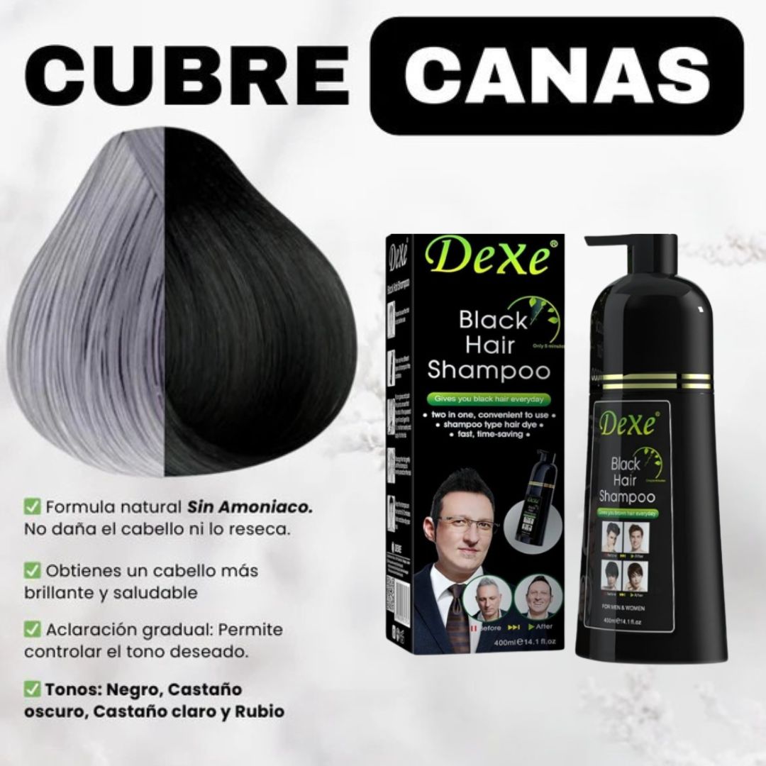 Shampoo tinte DEXO® | Devuelvele el color natural de tu cabello de forma natural🌱