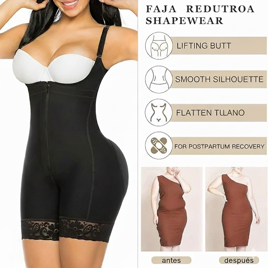 CurvyLux BodySculpt Faja Cachetero - Alta Compresión | Luce una figura de diosa.✨