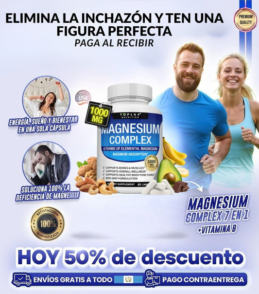 Magnesio Complex TOPLUX™ 8 en 1 💊 100% Original Importado de EE.UU