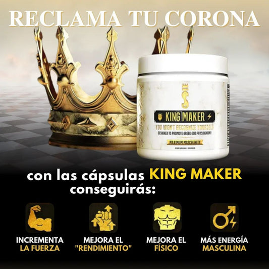 GRINDBORN KING MAKER- MEJORA EL RENDIMIENTO FÍSICO, Y AUMENTAR LOS NIVELES NATURALES DE TESTOSTERONA