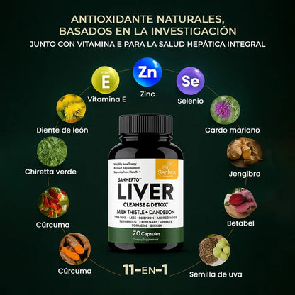 LIVER™ DESINTOXICACIÓN NATURAL | Limpia tu hígado de forma 100% Natural.🌱