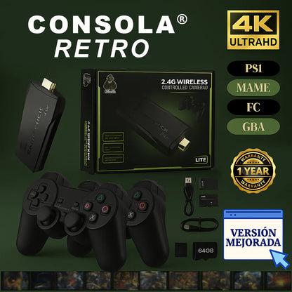 CONSOLA GAMER RETRO GAME-STICK™ | +20,000 JUEGOS GRATIS🎮