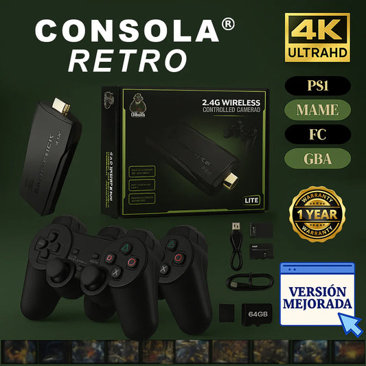 CONSOLA GAMER RETRO GAME-STICK™ | +20,000 JUEGOS GRATIS🎮