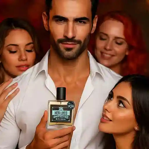 Perfume con Feromonas para Hombres 💎 - HER LOSS® | SE DESEADO POR LAS MUJERES AL INSTANTE