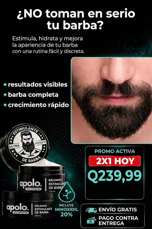Estimulante De Barba  - Apolo Cosmetics