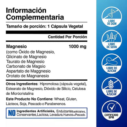 Magnesio Complex TOPLUX™ 8 en 1 💊 100% Original Importado de EE.UU